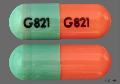 Green And Orange G821 G821 - Tamsulosin Hydrochloride 0.4mg Capsule