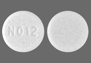 White Round NO12 - Atenolol 25mg Tablet