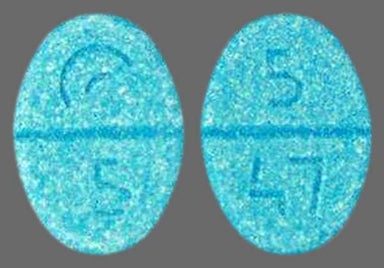 Blue Oval LOGO .5 - Pramipexole Dihydrochloride 0.5mg Tablet