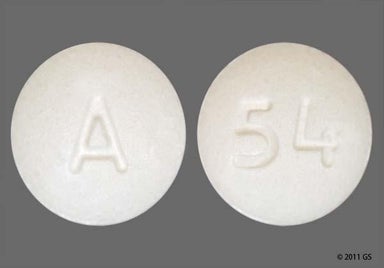 White Round 54 - Benazepril Hydrochloride 40mg Tablet