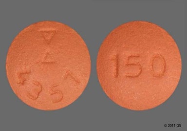 Beige Round LOGO 4357 - Ranitidine Hydrochloride 150mg Tablet