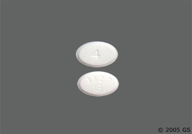 White Oval G 3327 - Methylprednisolone 4mg Tablet