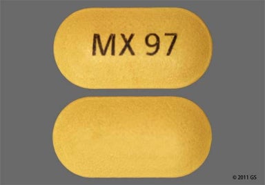 Yellow Oblong Mx 97 - Minocycline Hydrochloride 90mg Extended-Release Tablet