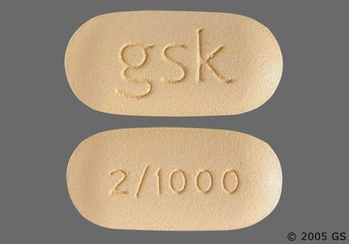 Yellow Oblong 2/1000 - Avandamet 2mg-1000mg Tablet