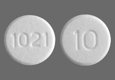 White Round 10 And 1021 - Alfuzosin 10mg Extended-Release Tablet