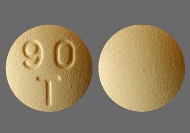 Yellow Round 90 T - BRILINTA 90mg Tablet