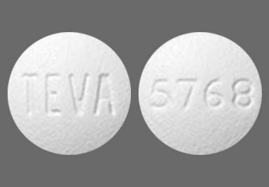 White Round TEVA - Olanzapine 5mg Tablet