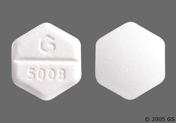 White Hexagon G 5008 - Misoprostol 200mcg Tablet