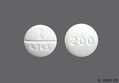 White Round LOGO 4365 - Labetalol Hydrochloride 200mg Tablet