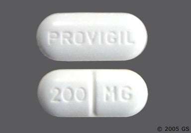 White Oblong Provigil And 200 Mg - Modafinil 200mg Tablet