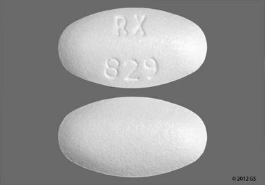 White Oval RX 829 - Atorvastatin Calcium 40mg Tablet