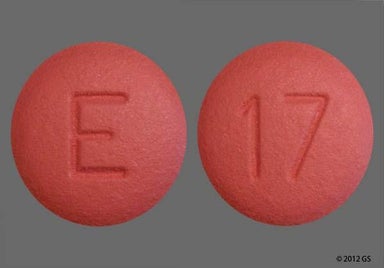 Pink Round 17 And E - Benazepril Hydrochloride 40mg Tablet