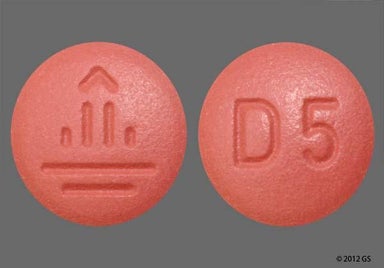 Red Round LOGO - Tradjenta 5mg Tablet