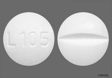 White Round L 105 - Meprobamate 400mg Tablet