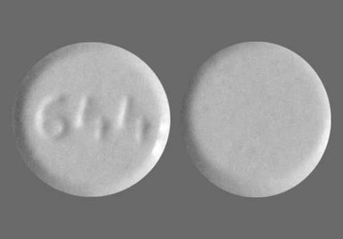 White Round 644 - Hyoscyamine Sulfate 0.125mg Sublingual Tablet