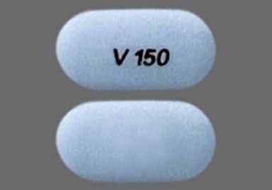 Blue Oblong V 150 - KALYDECO 150mg Tablet