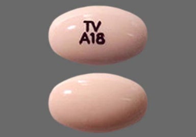 Peach Oval TV A18 - Progesterone 100mg Capsule