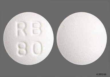 White Round RB 80 - All Day Allergy 10mg Tablet