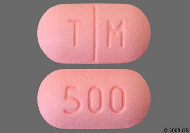 Pink Oval 500 And Tm - Tinidazole 500mg Tablet