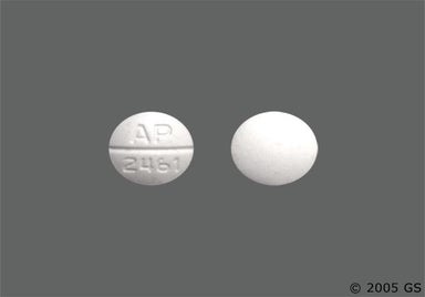 White Round AP 2461 - Nadolol 20mg Tablet