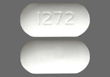 White Oblong 1272 - Levetiracetam 500mg Extended-Release Tablet