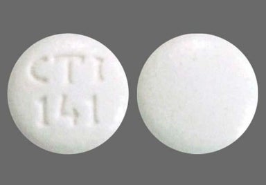 White Round CTI 141 - Lovastatin 10mg Tablet