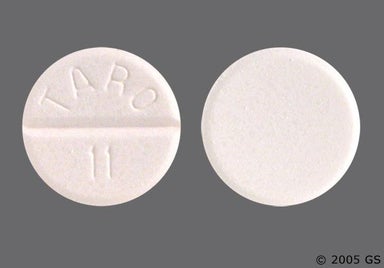 White Round TARO 11 - Carbamazepine 200mg Tablet