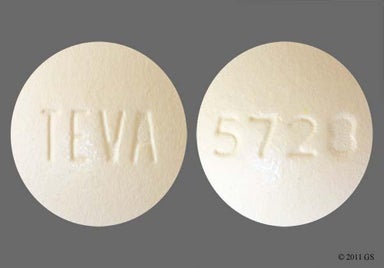 Beige Round TEVA - Famotidine 20mg Tablet