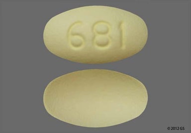 Yellow Oval 681 - Bupropion Hydrochloride 150mg Extended-Release (XL) Tablet