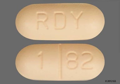 Beige Oblong 1 82 - Levetiracetam 500mg Tablet