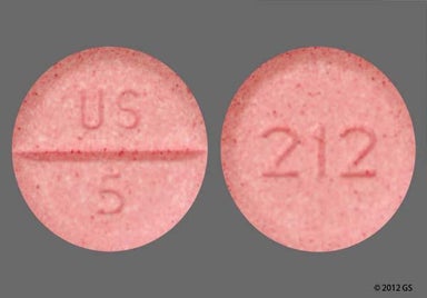 Pink Round 212 And Us 5 - Midodrine Hydrochloride 5mg Tablet