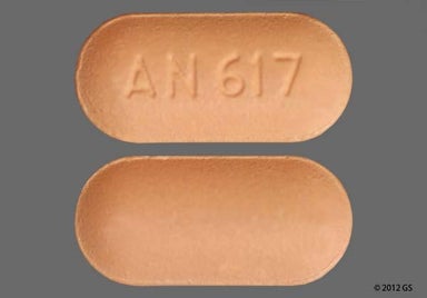 Beige Oblong AN 617 - Tramadol Hydrochloride/Acetaminophen 37.5mg-325mg Tablet