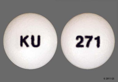 White Round 271 - Oxybutynin Chloride 10mg Extended-Release Tablet