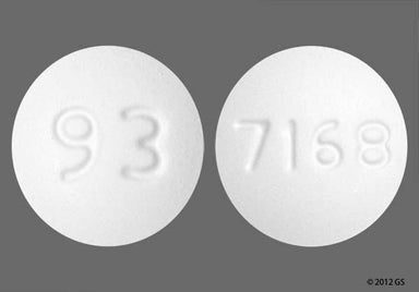 White Round 7168 - Amlodipine Besylate 10mg Tablet