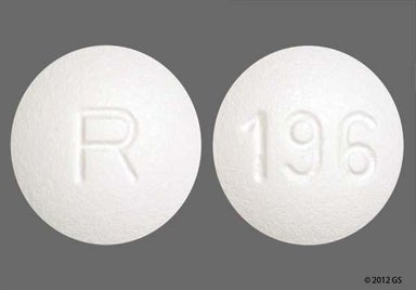 White Round R And 196 - Clopidogrel 75mg Tablet