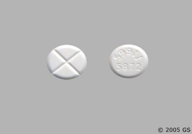 White Round 59911 5872 - Promethazine Hydrochloride 25mg Tablet