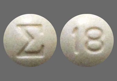 White Round 18 And Logo - Liothyronine Sodium 5mcg Tablet