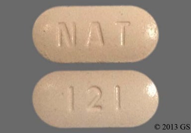 Pink Oblong 121 And Nat - Rizatriptan Benzoate 10mg Tablet
