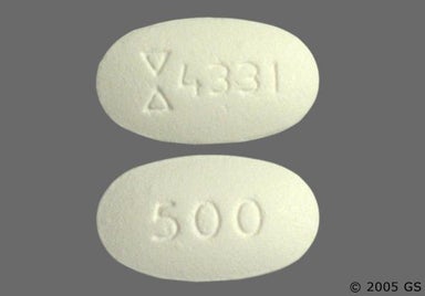 White Oval 4331 - Metformin Hydrochloride 500mg Tablet