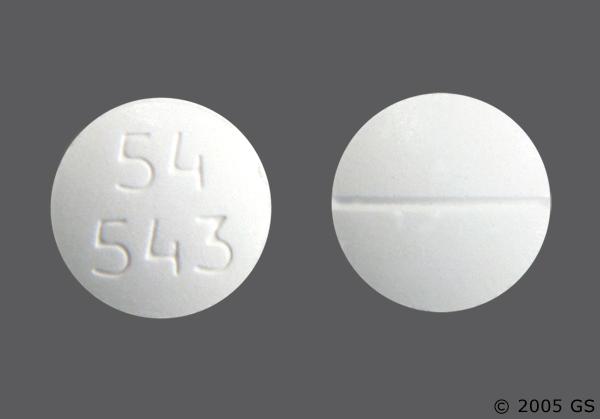 White Round With Imprint 54 543 Pill Images - GoodRx