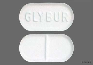Blue Oblong GLYBUR - Glyburide 5mg Tablet