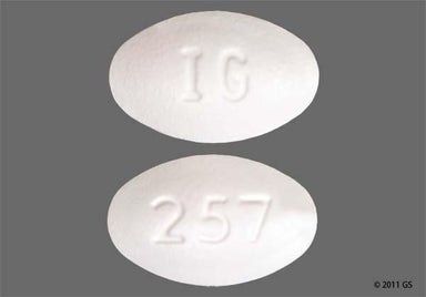 White Oval 257 - Nabumetone 500mg Tablet