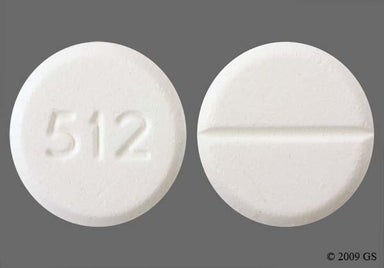 White Round 512 - Oxycodone Hydrochloride/Acetaminophen 5mg-325mg Tablet