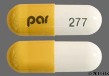 Orange And White Par 277 - Olanzapine and Fluoxetine 3mg-25mg Capsule