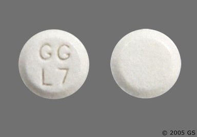 White Round GG L7 - Atenolol 25mg Tablet