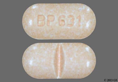 Peach Oval BP 631 - Alprazolam 0.5mg Tablet