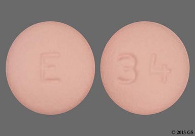 Pink Round 34 - Clopidogrel 75mg Tablet
