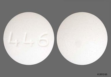 White Round 446 - Carisoprodol 350mg Tablet