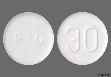 White Round Pio And 30 - Pioglitazone Hydrochloride 30mg Tablet
