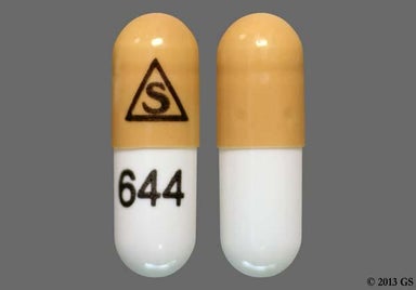 White And Brown Logo 644 - Tacrolimus 1mg Capsule